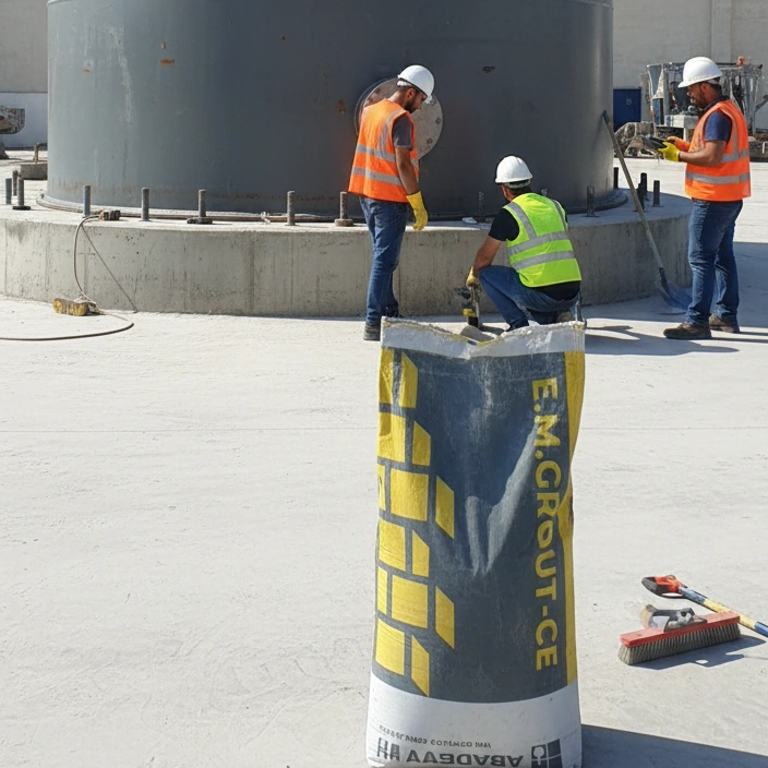 گروت سیمانی آماده ویژه - منبسط شونده - E.M.GROUT-CE